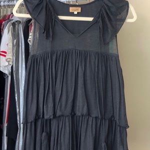 Anthropologie Piko 1988 Gray Sleeveless top